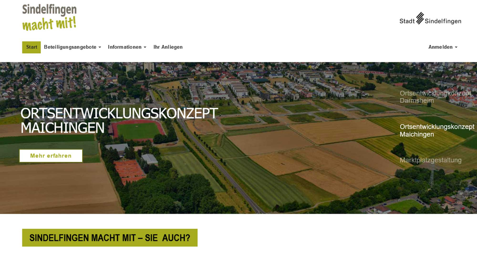 Featured image for “Sin­del­fin­gen macht mit! — die Betei­li­gungs­platt­form von Sindelfingen”