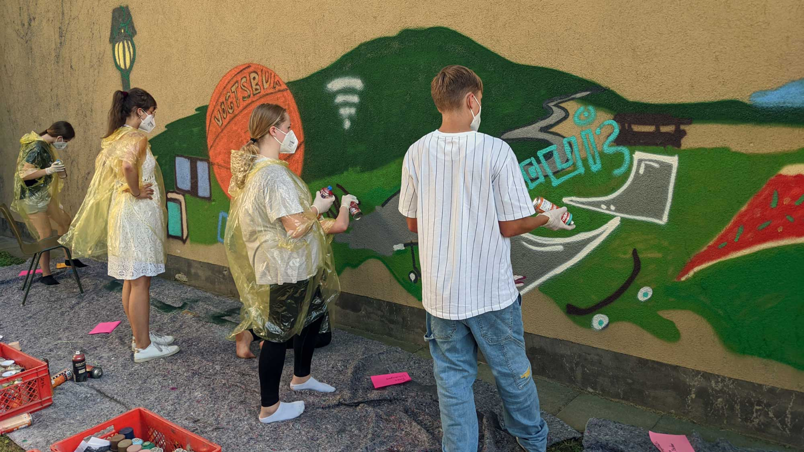Beispiel eines Graffiti-Workshops